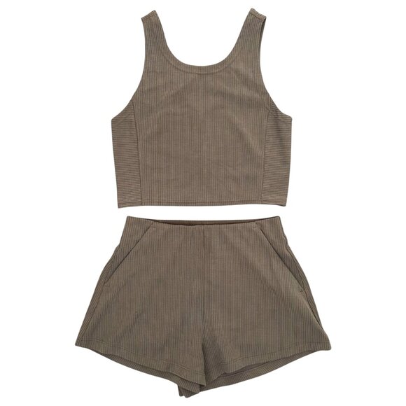 Lululemon Ribbed Softstreme Two Piece Set Nomad Athleisure - Picture 2 of 13